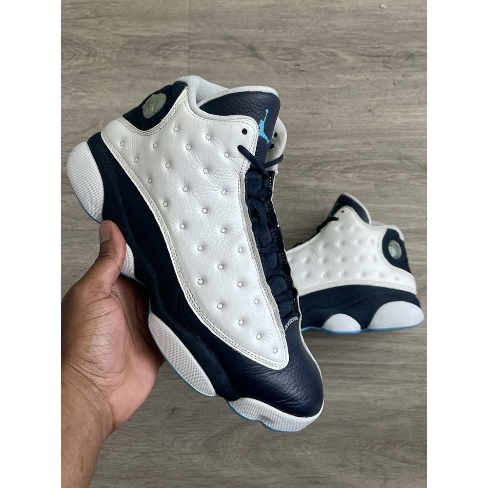 Size 10- Jordan 13 Obsidian Powder Blue 414571-144